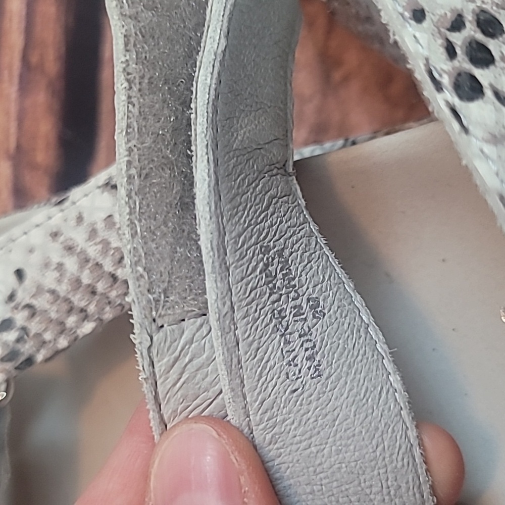 J/Slides Python Leather Sandals - Picture 11 of 12